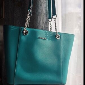 Calvin Klein Teal Shoulder Bag